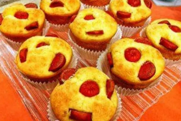 Receita de Muffin de Salsicha