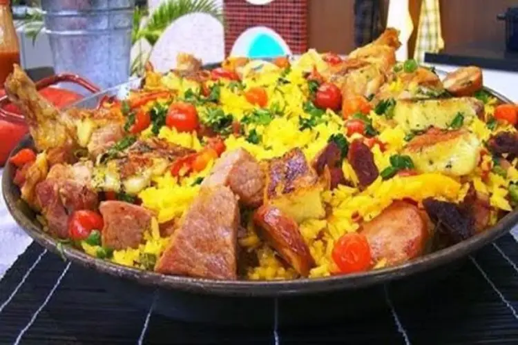 Receita de Paella Caipira