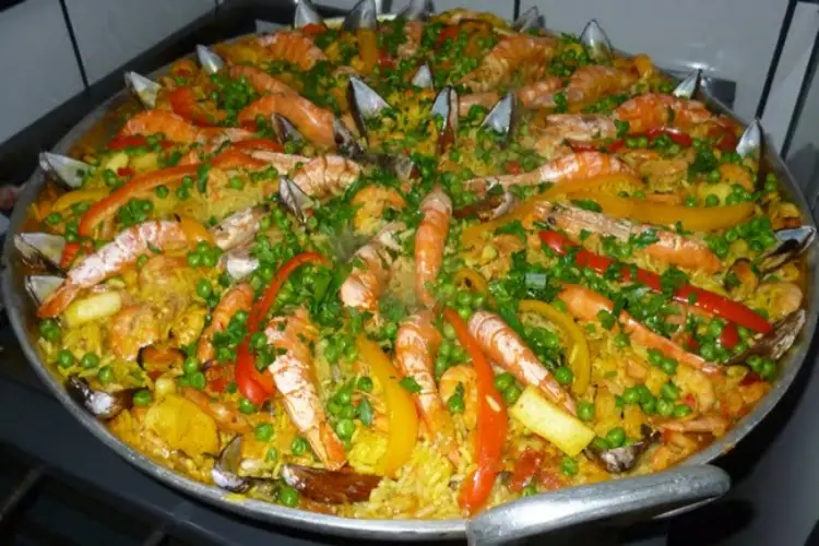 Receita de Paella de frutos do mar