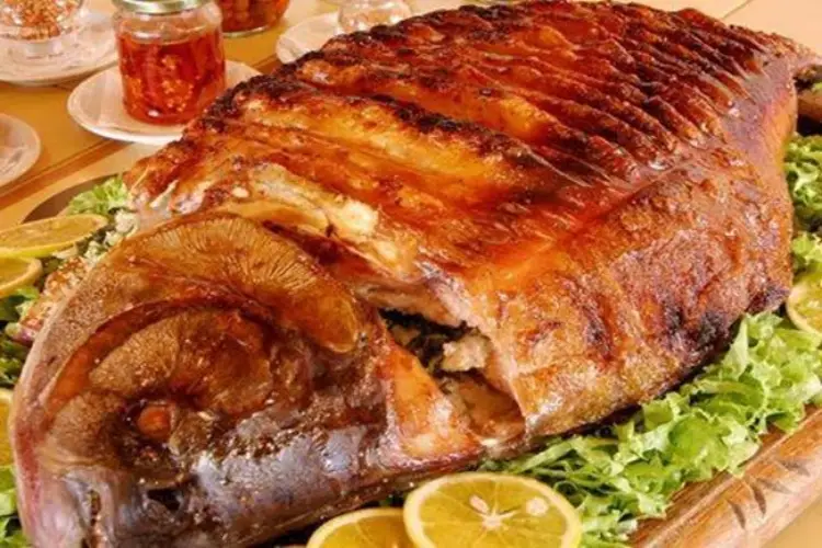 Receita de Peixe no forno recheado