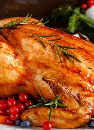 Peru de Natal na airfryer