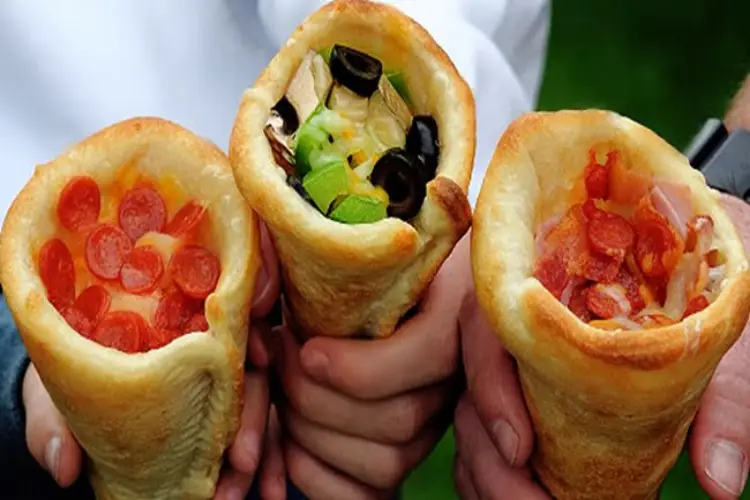 Receita de Pizza Cone