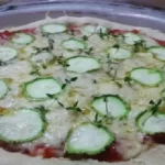 Pizza de abobrinha e Mozzarella