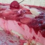 Receita de Pudim de Bis com morango e framboesa