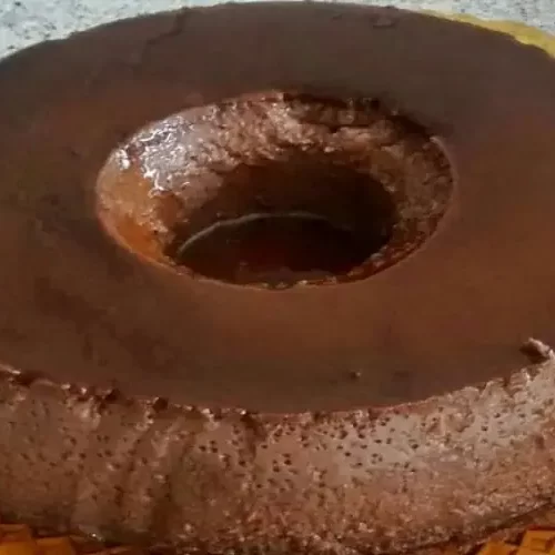 Pudim de Chocolate Simples