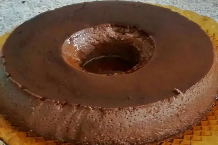 Receita de Pudim de Chocolate Simples