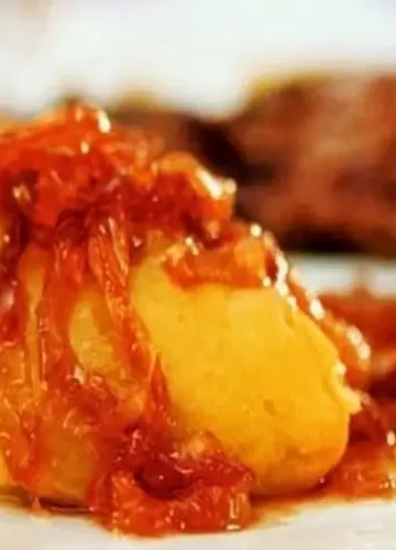 Purê de Batata Doce com Cebola