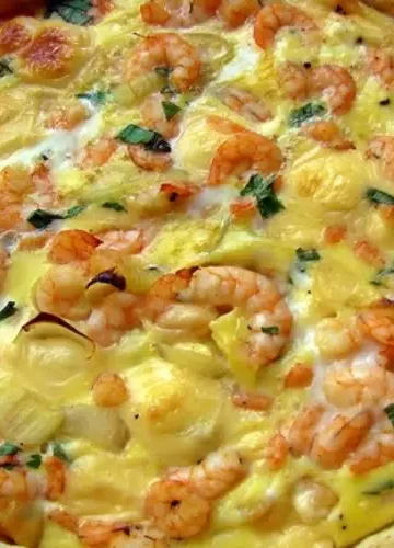 Receita de Quiche de Camarão