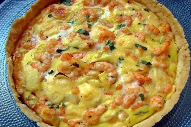 Receita de Quiche de Camarão