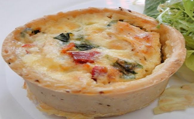 Receita de Quiche de Frango com Tomate Seco