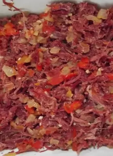 Receita de Recheio de Carne Seca para Salgados