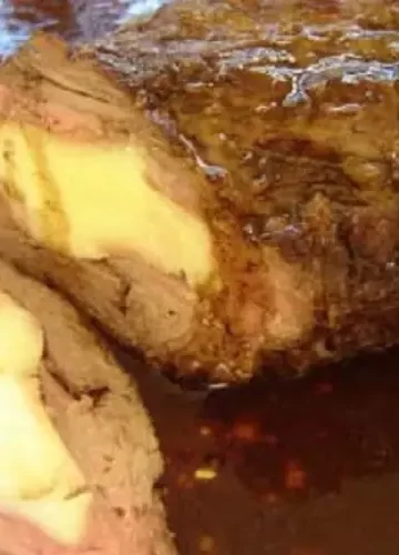 Receita de Roast beef Recheado com Queijo de Coalho