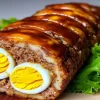 Rocambole de Carne Recheado com Ovo