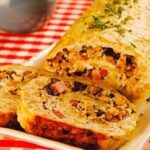 Receita de Rocambole Salgado de Soja e Frango