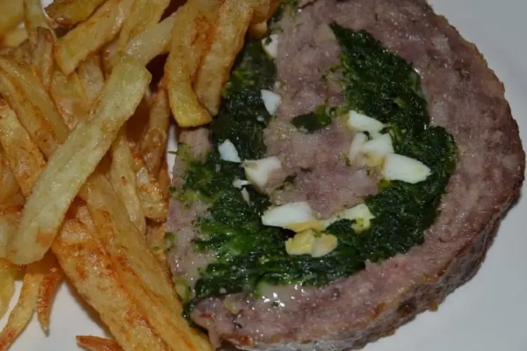 Receita de Rolo de Carne com Espinafres