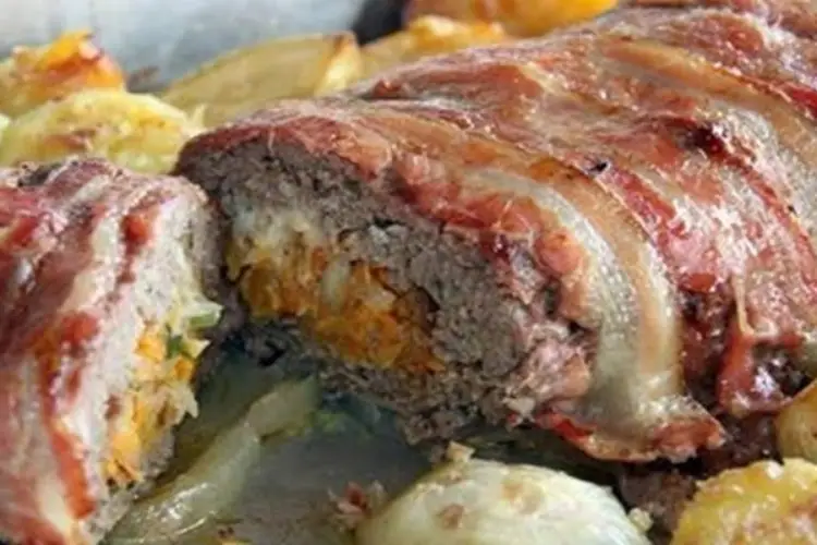 Receita de Rolo de carne com batata doce