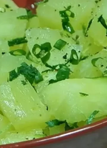 Receita de Salada de Aipim