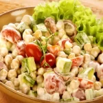 Salada de Grão de Bico e Abobrinha