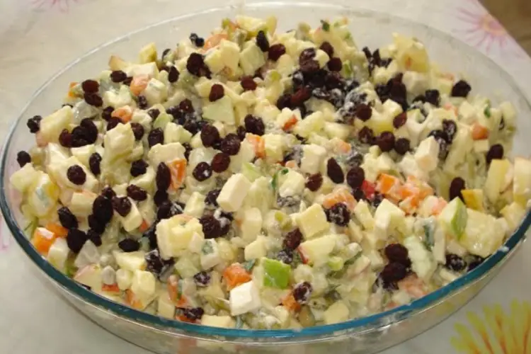 Receita de Salada de Legumes com Maçã