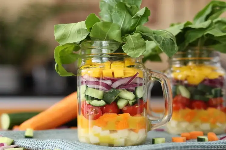 Receita de Salada de Pote Refrescante