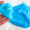 Slime com creme de barbear, água boricada e amaciante