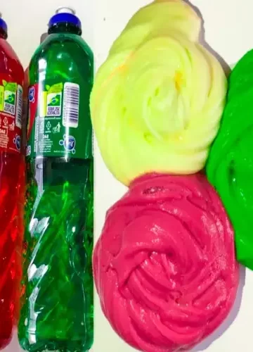 Receita de Slime com detergente