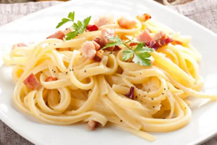 Receita de Talharim a Carbonara