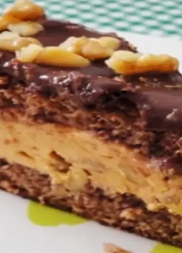 Receita de Torta Mousse de Doce de Leite com Nozes