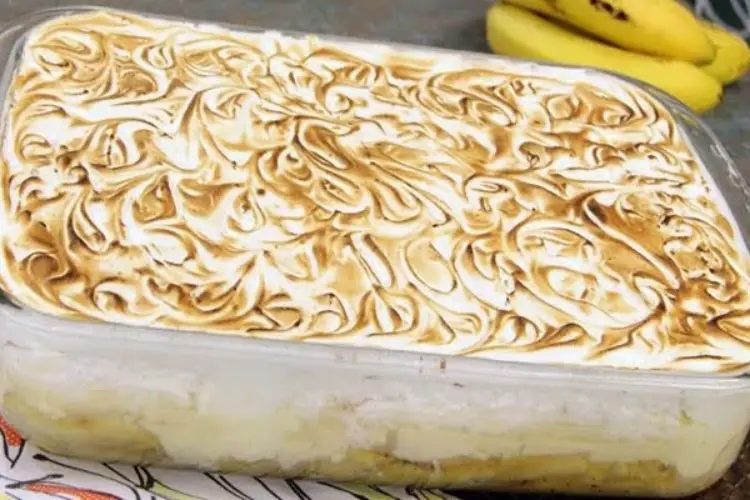 Torta de Banana com Creme