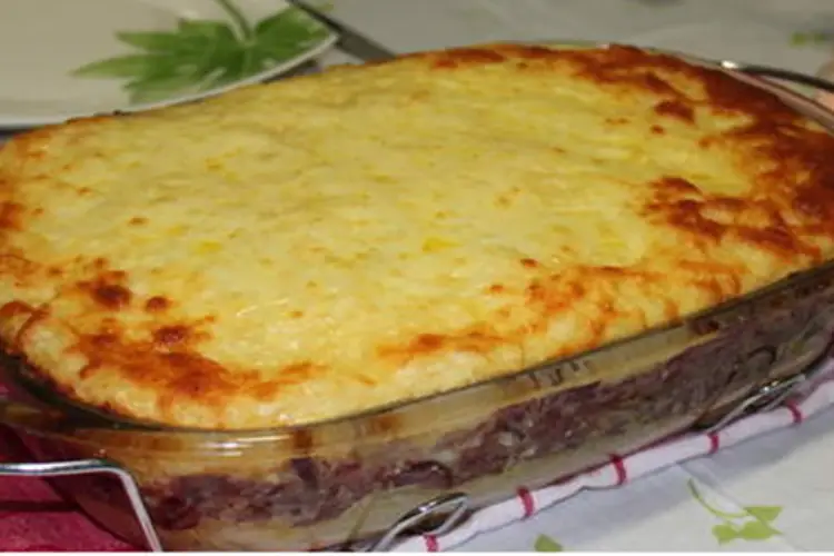 Receita de Torta de Batata Doce com Carne de Sol