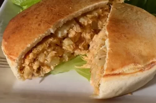 Torta de Frango com Palmito e Creme de Queijo