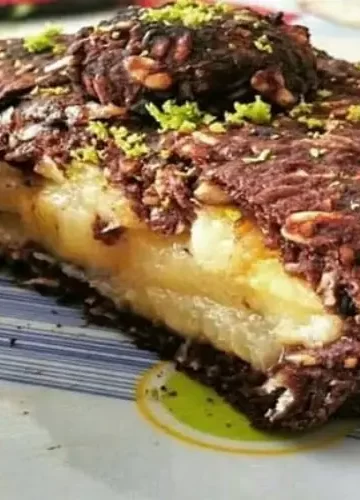 Torta de banana crocante