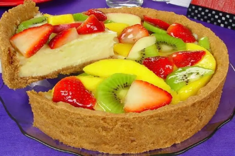 Receita de Torta de frutas Variadas