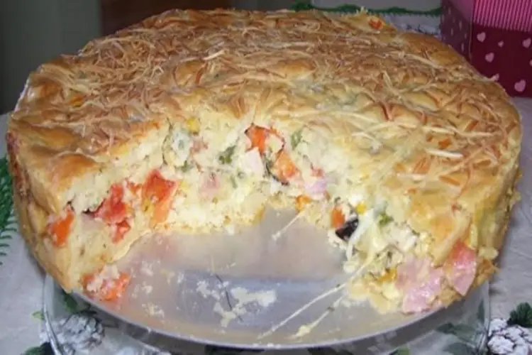 Receita de Torta de Pizza de Liquidificador