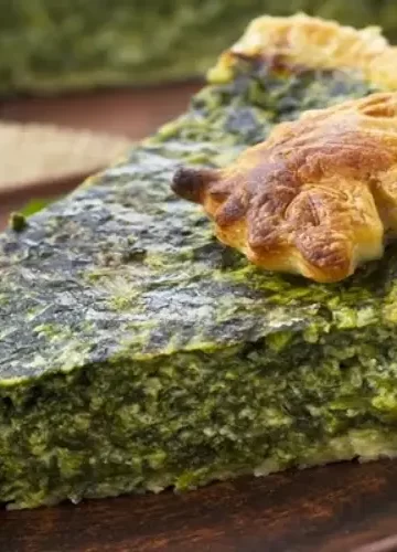 Receita de Torta de quinoa com escarola