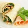 Receita de Wrap de peito de peru e espinafre