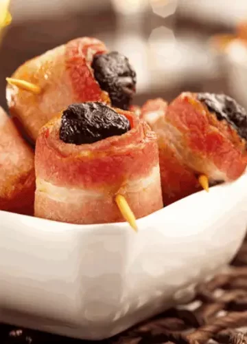 Receita de Bacon com Ameixas