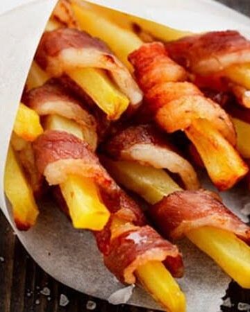 Receita de Batata Doce Frita com Bacon