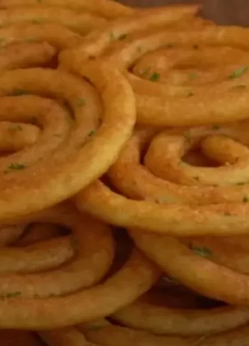 Receita de Batata Frita em Espiral