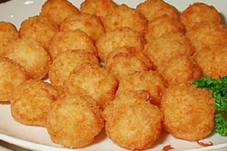 Receita de Bolinho de Arroz com Camarão