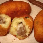 Receita de Bolinho de Mandioca com Carne