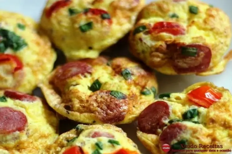 Receita de Bolinhos de Omelete