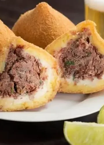 Receita de Coxinha de Carne Seca