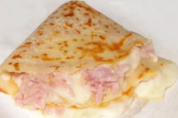 Receita de Crepe de Presunto e Queijo