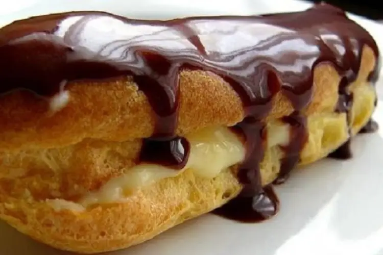 Receita de Éclairs de Chocolate