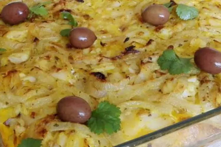 Receita de Empadão de Bacalhau com ovos