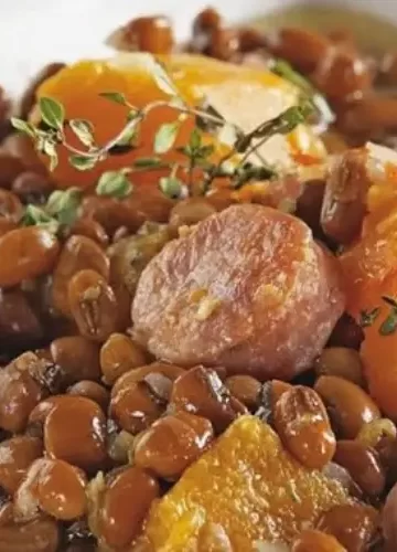 Receita de Feijão com Abóbora e Linguiça