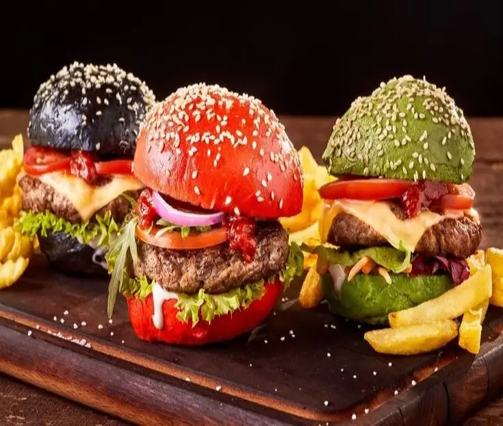 Pão da Hambúrguer Colorido