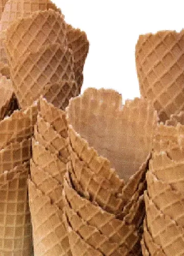 Casquinha de Sorvete Tipo waffle