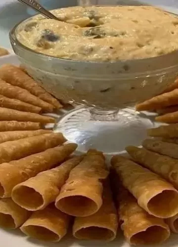 Recheio de Creme de Frango para Canudinho